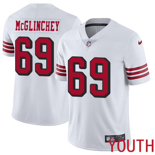 San Francisco 49ers Limited White Youth Mike McGlinchey NFL Jersey #69 Rush Vapor Untouchable